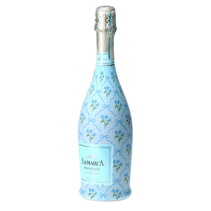 Beau Bottle Blue Bows and Blossoms - Prosecco Collection