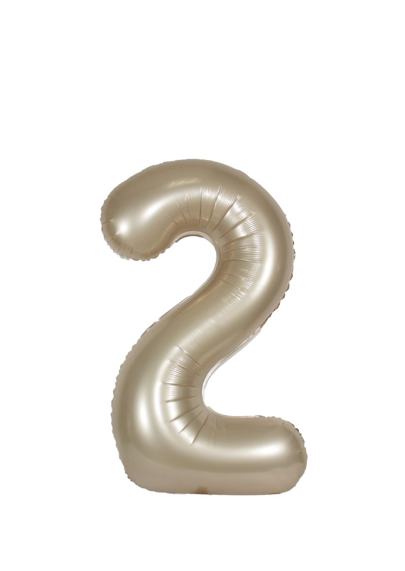 34in Number Balloons: Champagne