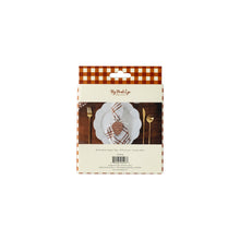 Harvest Wooden Pine Cone Napkin Tags 8ct