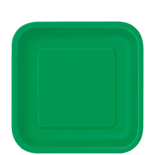 Green Square 7in Dessert Plates 16ct