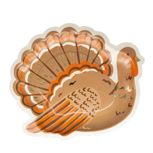 Turkey Shaped 10in Plates 8ct