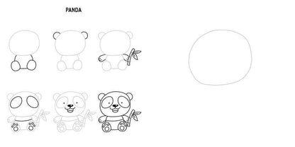 Draw Kawaii in 5 Simple Steps Coloring Book