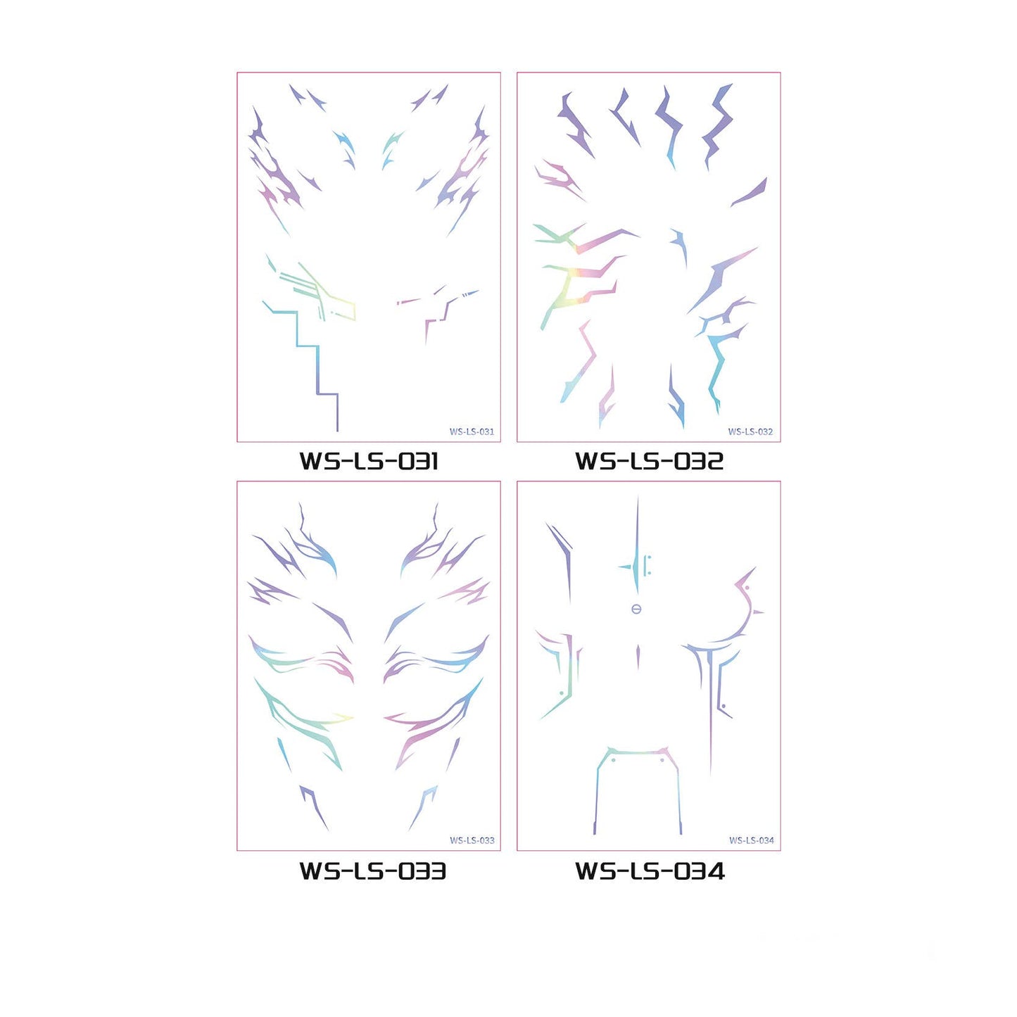 K-Pop Demon Hunters Rumi Temporary Face Tattoo Sticker 4ct