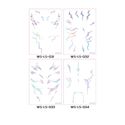 K-Pop Demon Hunters Rumi Temporary Face Tattoo Sticker 4ct