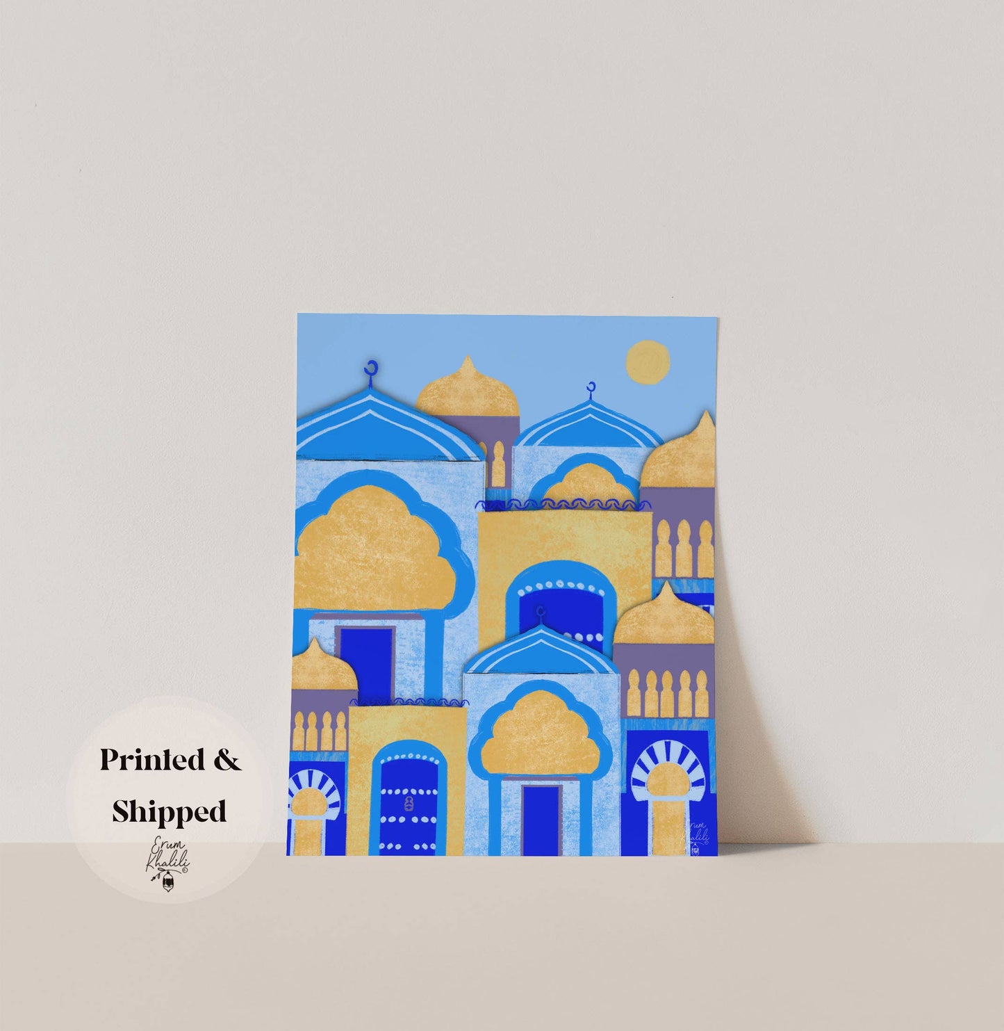 Blue City Morocco - Art Print Wall Art