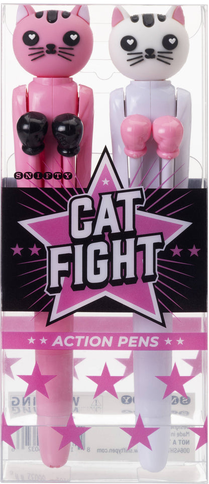 CAT FIGHT ACTION PEN