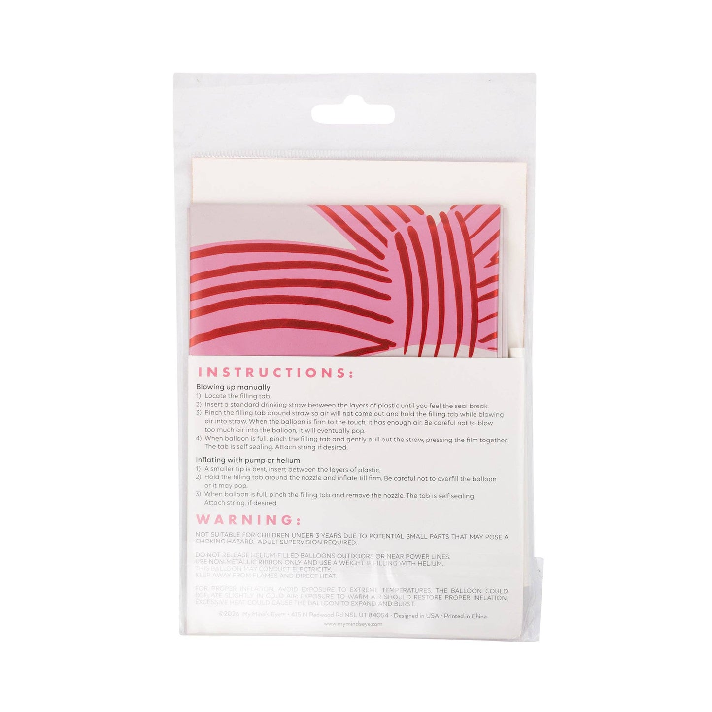 #071 Bow Heart Mylar Balloon