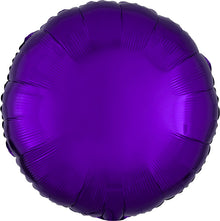 Purple Round 18in Solid Mylar