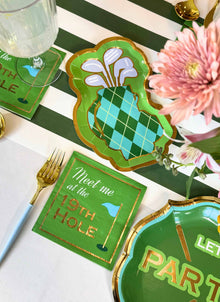Golf Bag 8.5in Die Cut Salad Plates 8ct