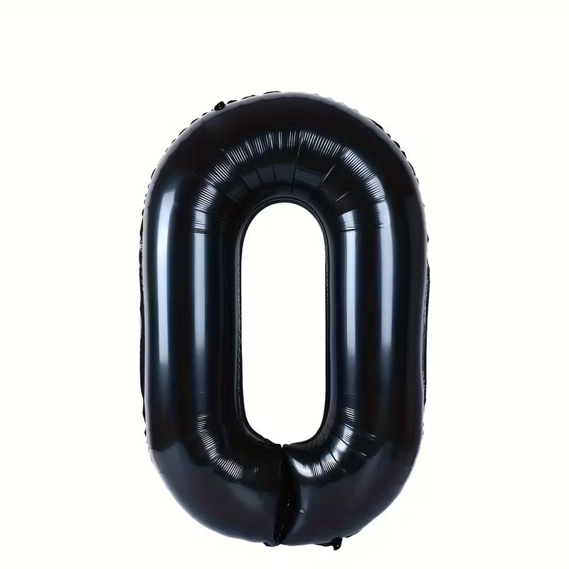 34in Number Balloons: Black