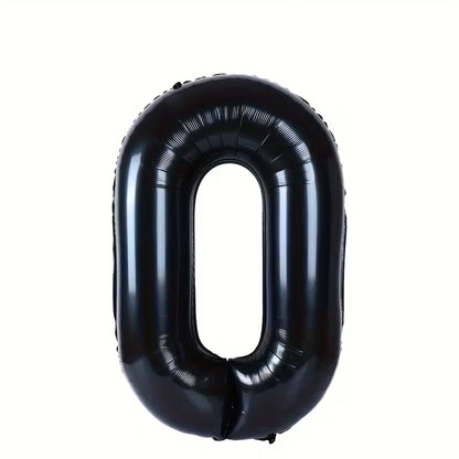 34in Number Balloons: Black