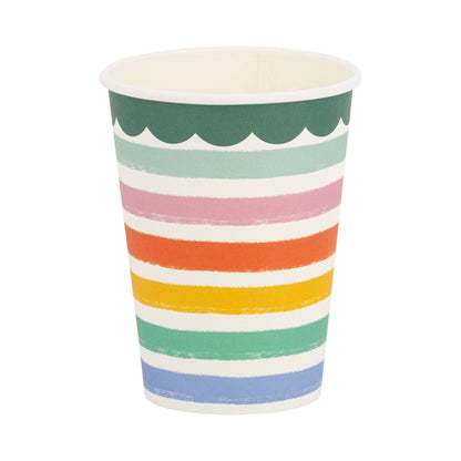 Fiesta Striped Paper Cups 8ct
