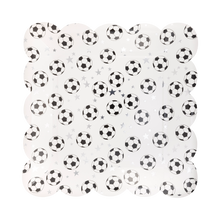Scattered Soccer Ball 10in Plates 8ct