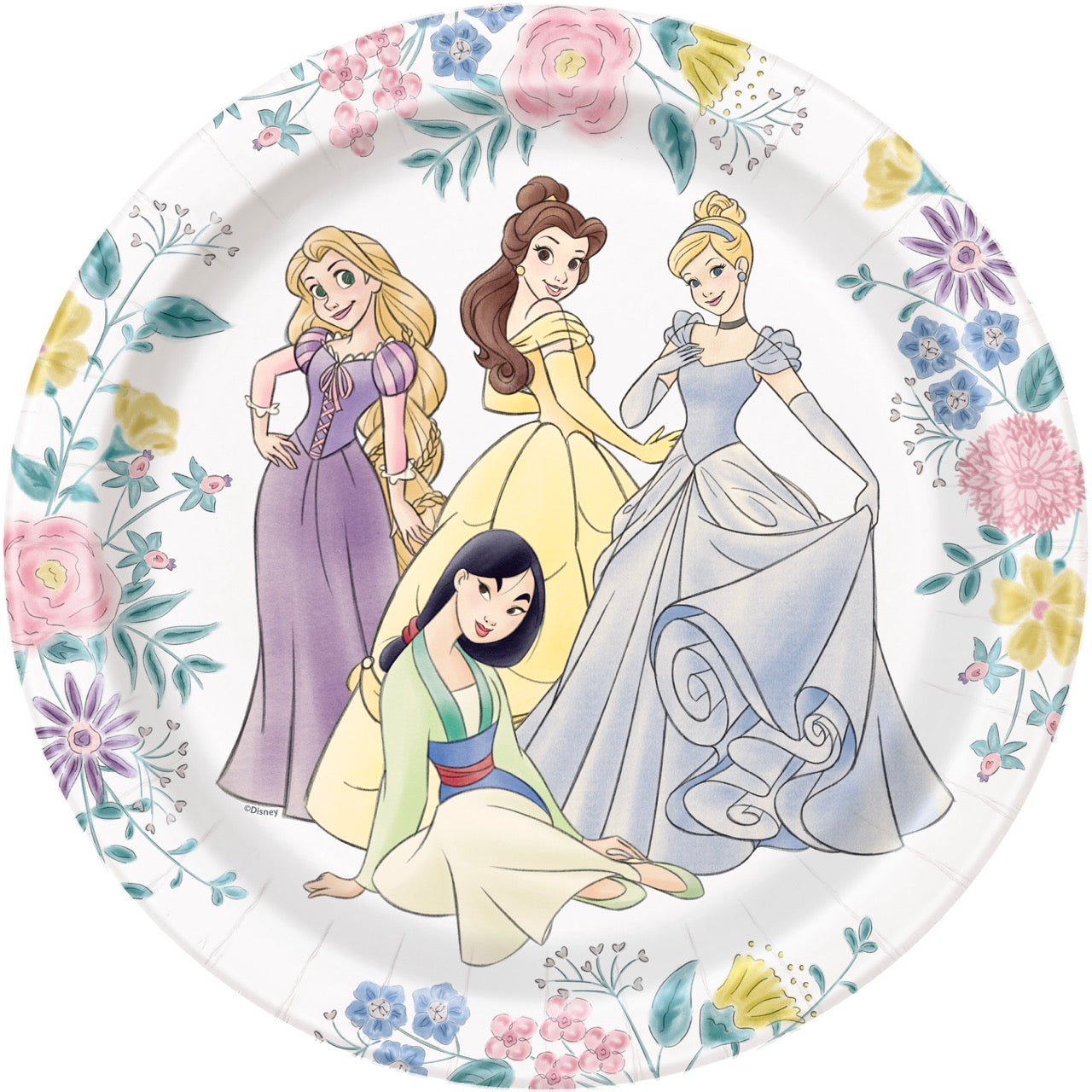 Disney Princess 9in Plates 8ct
