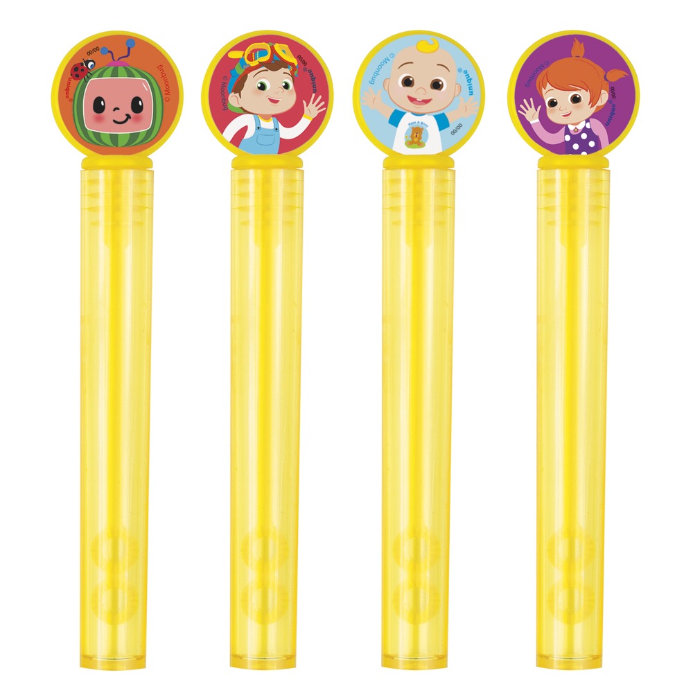 Cocomelon Bubble Tubes & Wands 4ct