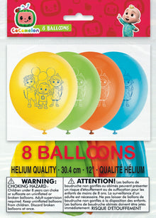 Cocomelon 12in Latex Balloons 8ct
