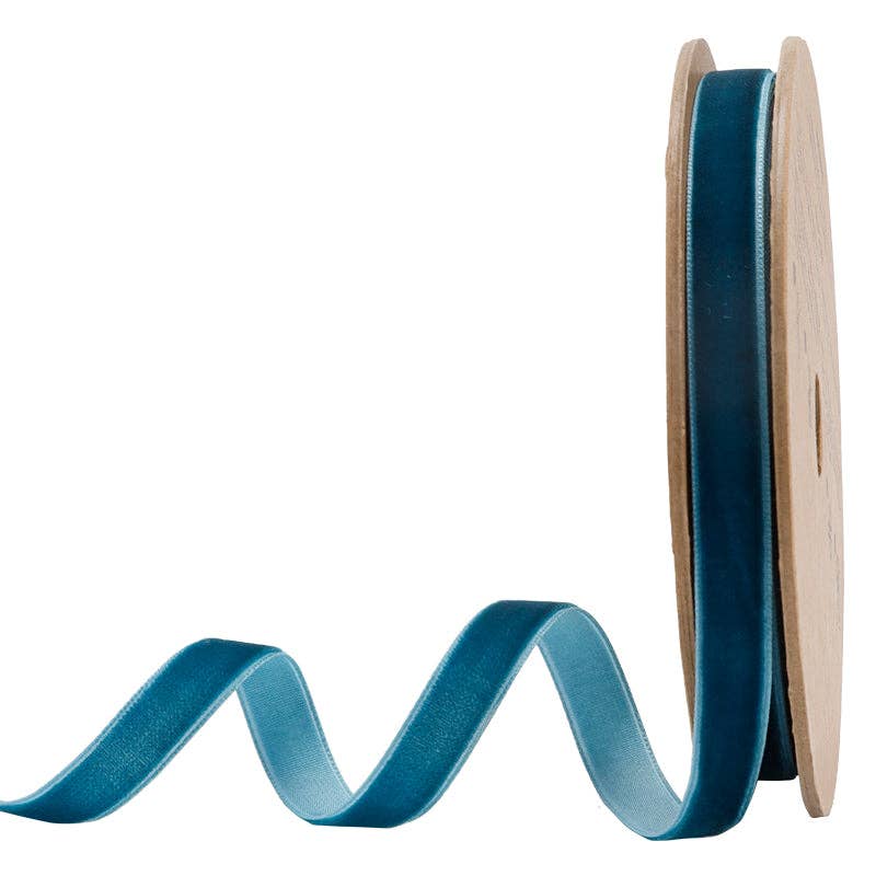 17 Colors | 3/8" Velvet Ribbon | 10 Yard Roll