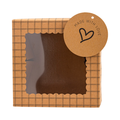 Made with Love Kraft Cookie Box 6ct