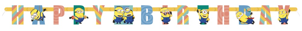 Despicable Me Happy Birthday Jointed Banner 6.5 ft