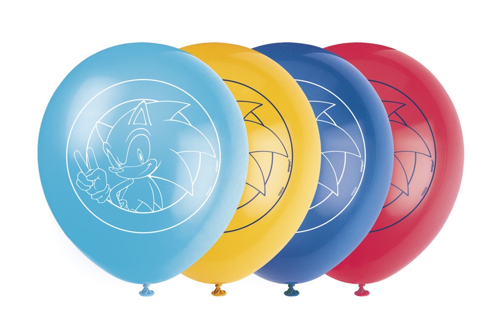 Sonic the Hedgehog Assorted 12in Latex Balloons 8ct