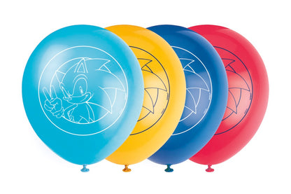 Sonic the Hedgehog Assorted 12in Latex Balloons 8ct