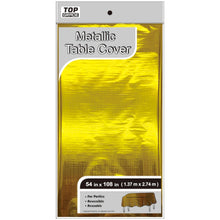 Gold Metallic Table Cover 54x108