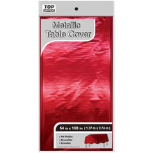 Red Metallic Table Cover 54x108