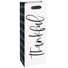 Modern Thanksgiving Paper Wine Gift Bag