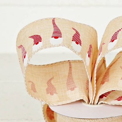 Wired Ribbon-Holiday Gnome Family