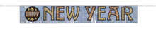 Foil New Year's Stars Fringe Banner 4.75 ft