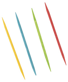 Toothpick Dispenser with 200 Assorted Color Toothpicks