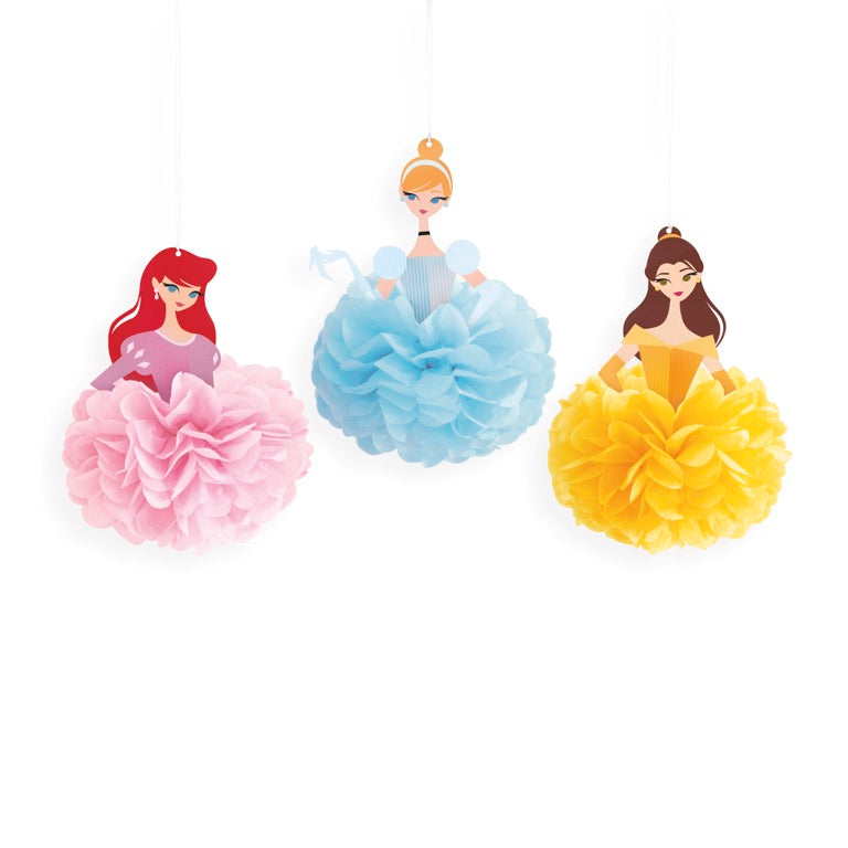 Disney Princess Puff Decorations 3ct