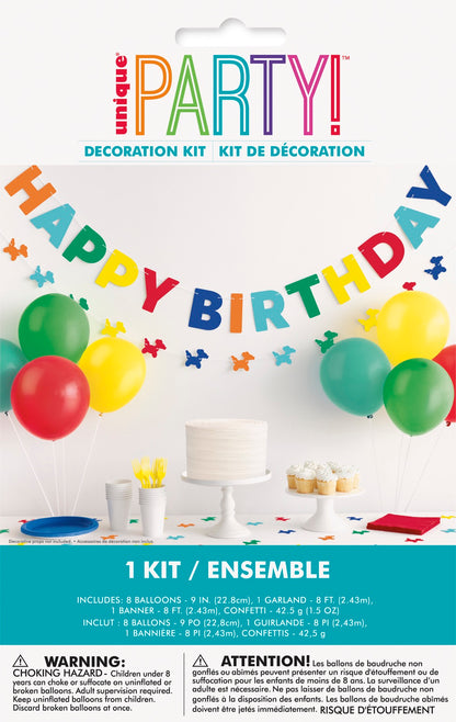 Balloon Dog Birthday Latex Balloons & Decorations Kit