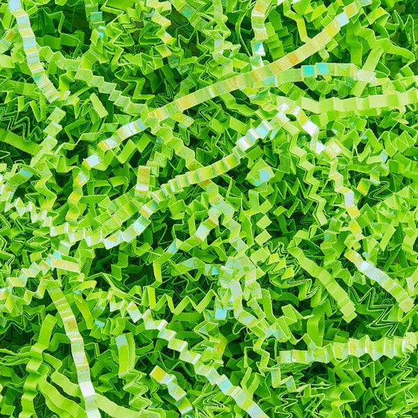 Lime Crinkle Cut Shred Tissue Paper 2oz