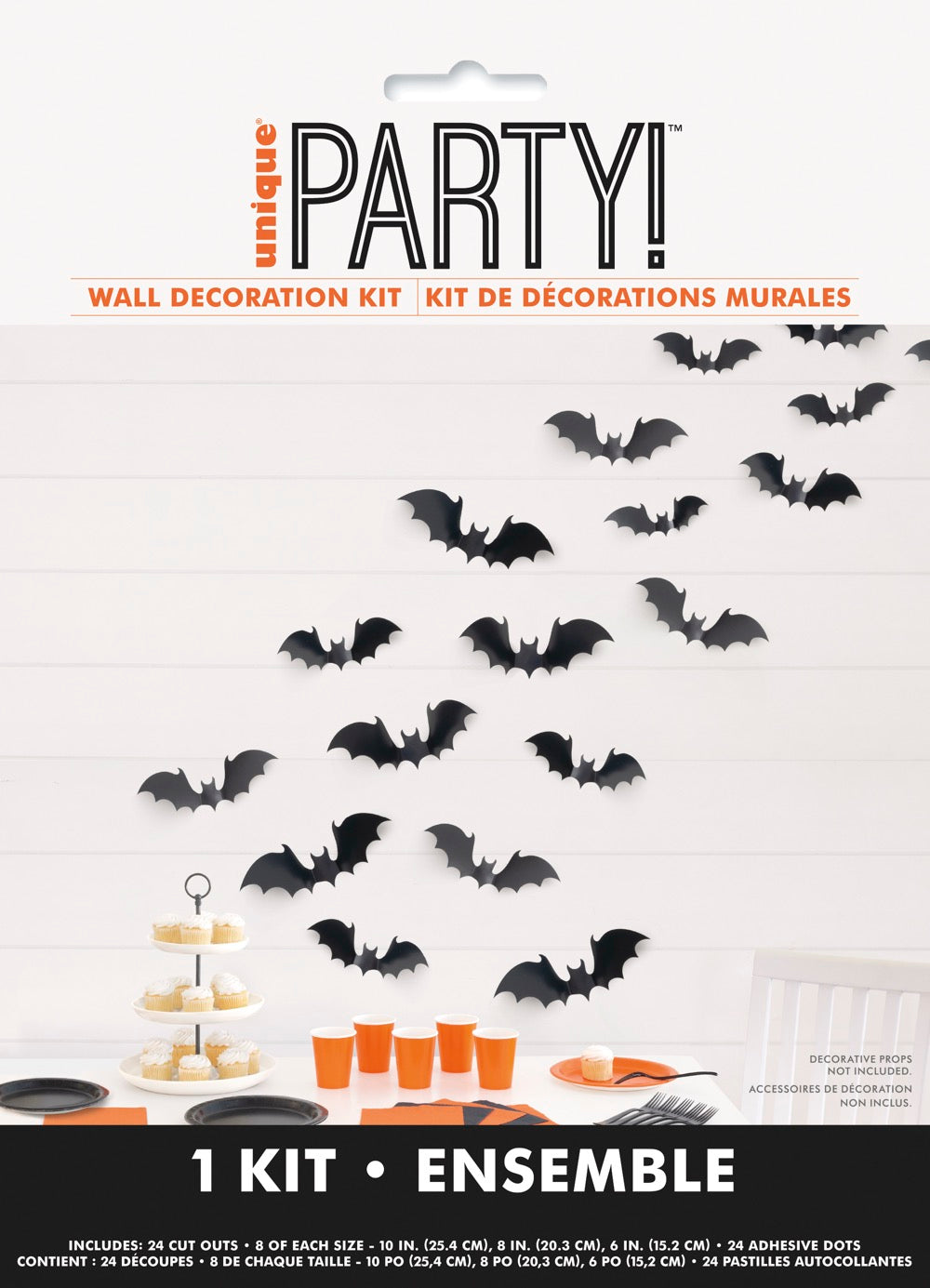 Flying Bat Wall Decorations Kit