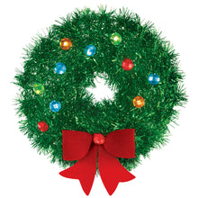 3D Tinsel Mini Wreath - 6in