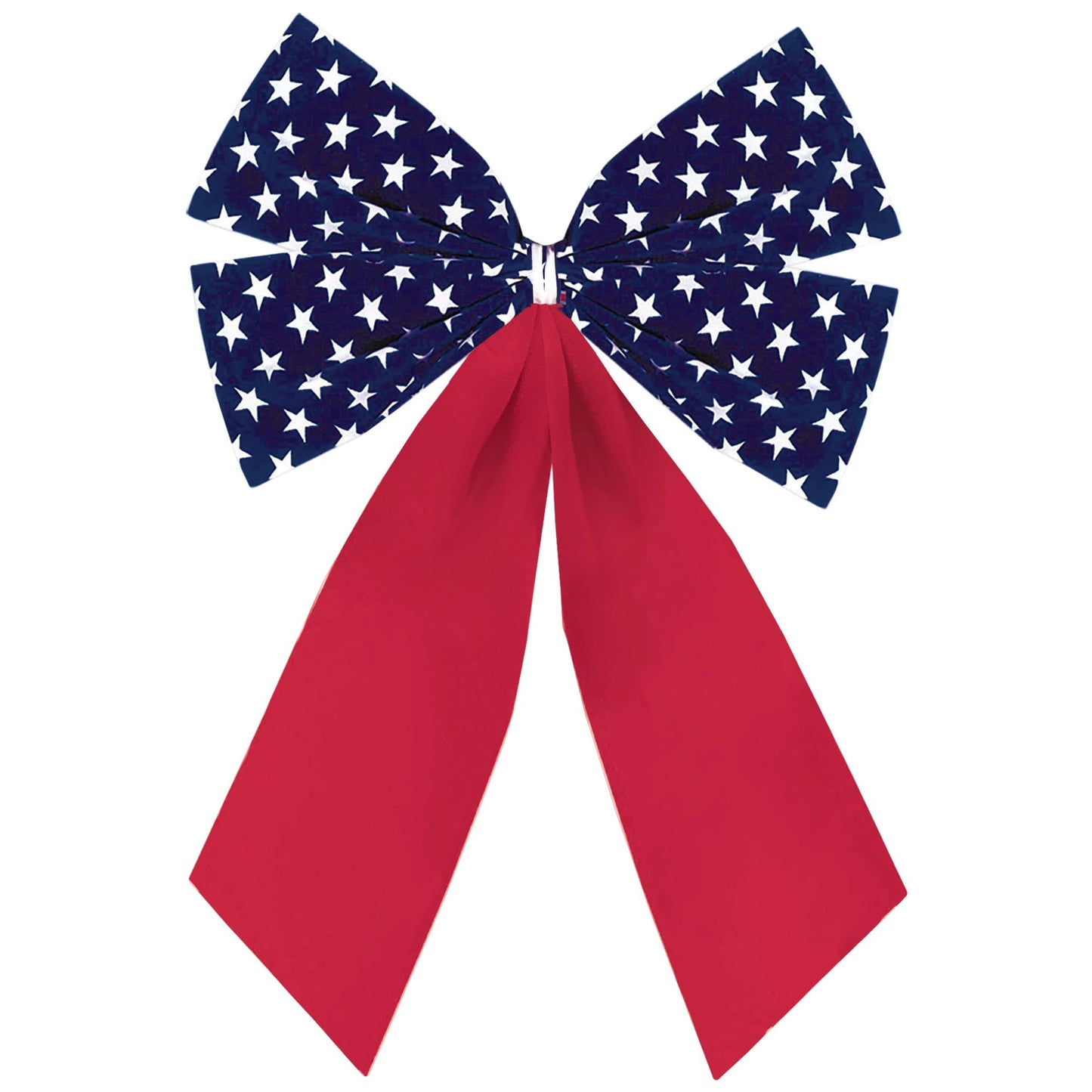 Patriotic Flocked Bow 10"x7"