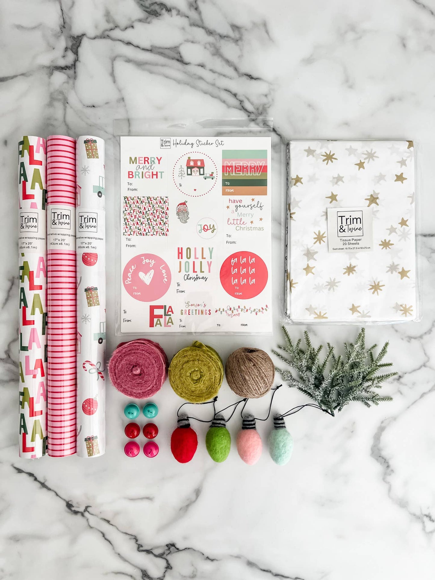 Christmas Gift Wrapping Kit - Jolly