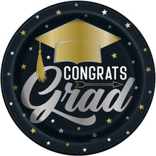 Stars & Caps Graduation 9in Plates 8ct