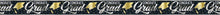 Stars & Caps Graduation Foil Fringe Banner 12ft