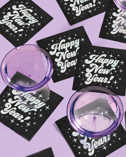 Happy New Year! Foil Napkins - 25ct