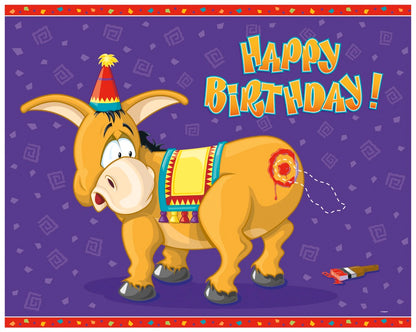 Deluxe Pin the Tail on the Donkey Party Game