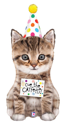 #396 Cue The Catfetti Cat 41in SuperShape Balloon