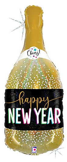 S68 New Year Champagne 36in Balloon