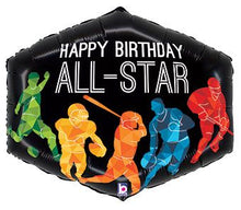 #354 Happy Birthday All Star 30in Balloon