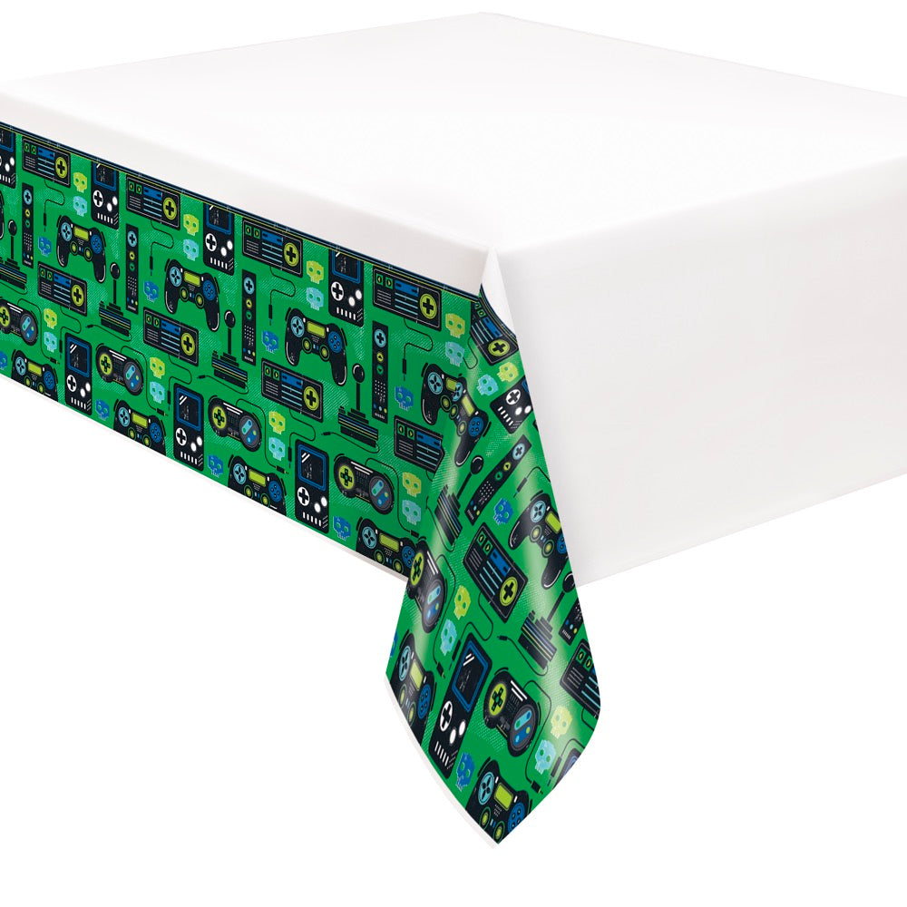 Gamer Birthday Rectangular Plastic Table Cover 54in x 84in