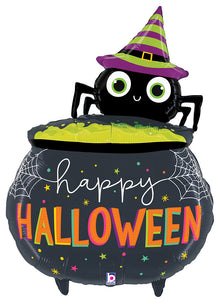 Halloween Spider Cauldron 44in SuperShape Balloon