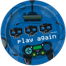 Gamer Birthday Round 7in Dessert Plates 8ct