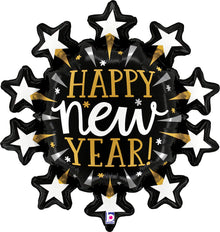 S73 New Year Starburst 30n Balloon