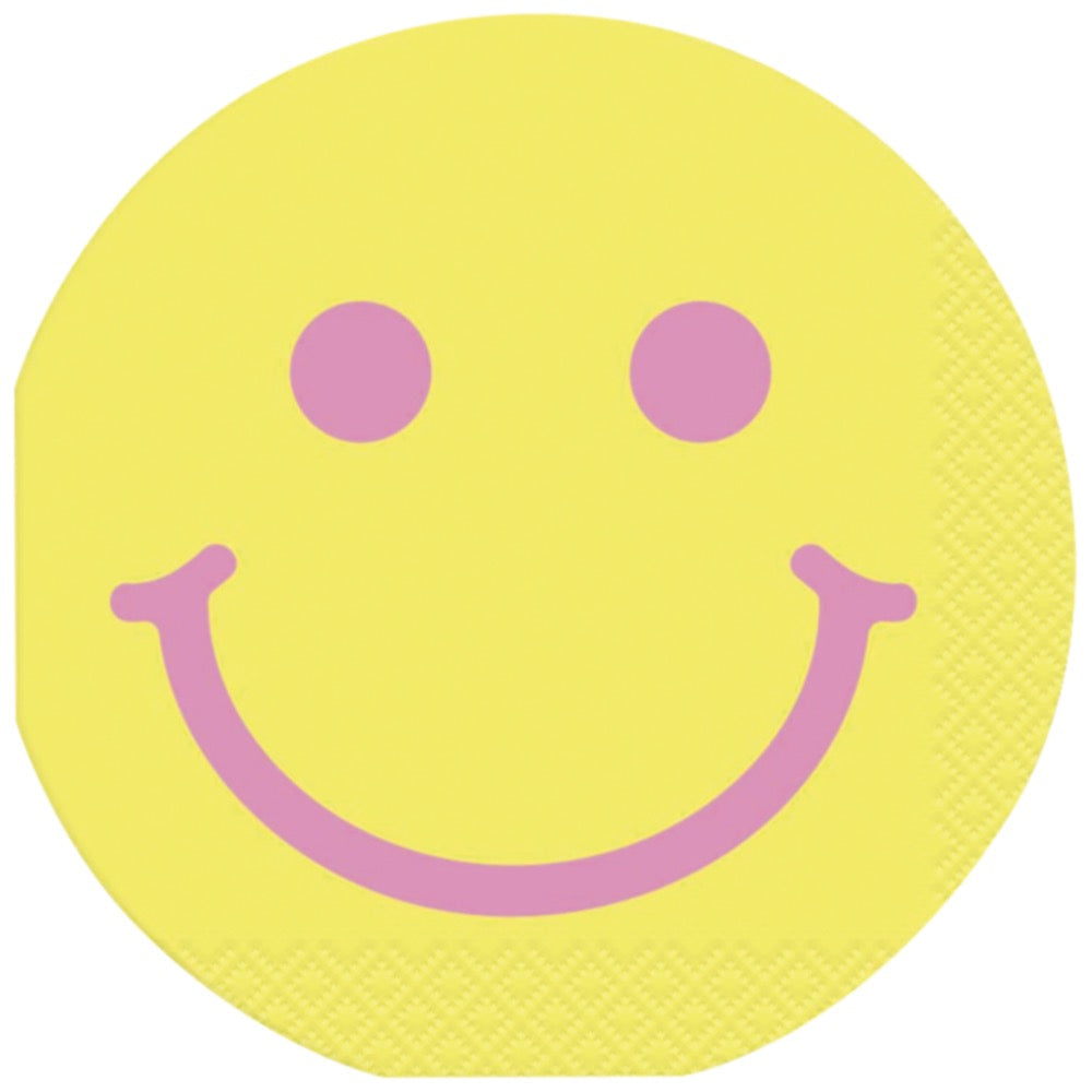 Groovy Birthday Round Shaped Beverage Napkins 16ct